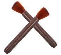 STAHAD Brosse à Poussière pour Erhu et Violon, 2 Pièces en Bois Naturel, Poils Doux pour Nettoyage et Entretien Précis des Instruments à Cordes, Outil de Nettoyage Portable pour