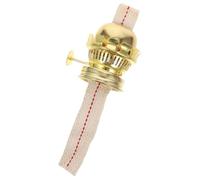 STAHAD Brûleur à Mèche pour Lampe à Pétrole, 1 Pièce, Support en Laiton, Douille en Verre Rétro, Accessoire pour Lampe à Huile Vintage Intérieur