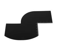 STAHAD Carte de Barbier avec Règle de Mesure Intégrée, Outil de Soin Barbe Réutilisable, Modèle S pour Ligne Capillaire et Style Barbe Précis, Coupe à Domicile, Matériau Solide, Outil