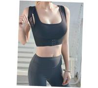 STAHAD Ceinture Correctrice de Posture Dos Ajustable pour Femme Redresseur Dorsal Invisible Prévention Bosse et Soutien Poitrine Confortable et Noir