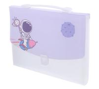 STAHAD Classeur Organisateur Accordéon Poignée, Dossier Extensible en Plastique Robuste, Facile à Transporter pour Bureau et Étude, Grand Format A4 Couleur Aléatoire