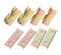 STAHAD Connecteurs Invisibles de Coin pour Cadre de Lit en Bois, Kit de Quincaillerie 4 Pièces, Supports Robustes pour Pieds de Sommier de Rechange, Accessoires de Rail de Lit