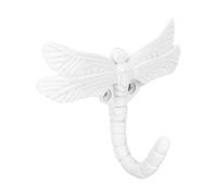 STAHAD Crochet Mural Libellule en Fer Blanc, Lot de 1 Set de Set de Hameçon Décoratif Rétro, Motif Réaliste pour Vêtements et Serviettes, Accessoire de Rangement Mural pour Chambre,