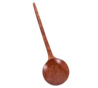STAHAD Cuillère à Soupe Japonaise en Bois Naturel, Louche à Long Manche Ergonomique, Louche Ronde Petite Taille pour Ramen et Soupe Coréenne, Ustensile Cuisine Polyvalent pour Maison,