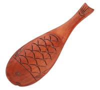 STAHAD Cuillère en Bois pour Riz Forme Poisson, Surface Lisse Facile à Nettoyer, Ustensile Antiadhésif Cuisine Domestique et Professionnelle