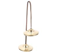 STAHAD Cymbale à Main en Cuivre Jaune Petit Format, Cloche de Percussion pour Yoga et Contemplation, Instrument de Musique Traditionnel pour Cérémonies Spirituelles, Son Harmonique