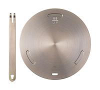 STAHAD Diffuseur de Chaleur Inoxydable 28 Cm pour Cuisinière à Gaz et Induction, Plaque Thermique Multifonction en Acier Inox 304, Adaptateur la Cuisine Indispensable pour Cuisson