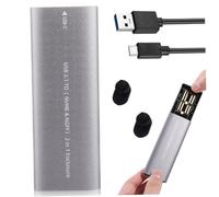 STAHAD Disque Dur Portable SSD 1 to Aluminium USB Type-C Compatible PC et Boîtier Double M2 Ngff Nvme