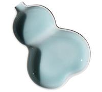 STAHAD Encrier à Eau en Céramique de Gourde, Portable et Léger, Décor Délicat pour Papeterie Calligraphique, pour Décoration D'étude et Présent