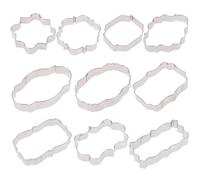 STAHAD Ensemble de 10 Emporte-pièces en Acier Inoxydable pour Biscuits Formes Délicates, Robustes et Sûrs, Pâtisserie Décoration DIY