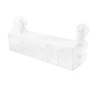 STAHAD Étagère de Réfrigérateur avec Ventouses Séparateur de Porte pour Ranger Épices Pots Huile et Sel Organisateur Transparent pour Maximiser Espace