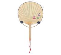 STAHAD Éventail à Main Mini pour Garçon et Filles en Bambou et Papier Coloré Double Face Style Vintage Élégant Confortable et Décoratif pour Spectacles et Fêtes