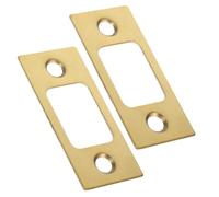 STAHAD Gâches à Pêne Dormant Lot de 2 en Acier Inoxydable Guide de Verrouillage Fluide pour Portes de Chambre en Bois Quincaillerie Adaptée Bureau la Maison