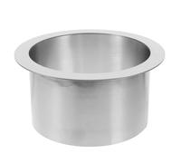 STAHAD Goulotte à Déchets Encastrée en Acier Inoxydable 304, Œillet Rond Intégré pour Plan de Travail, Vide-ordures Compact Adapté la Cuisine et Bureau, Trappe Poubelle Ronde Solide