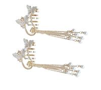 STAHAD Griffe à Cheveux Strass et Pampilles, Alliage de Zinc et Abs, Flexibilité, Utilisation Solide, Dates et Fêtes, Accessoires Cheveux Chic