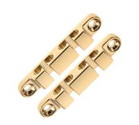 STAHAD Guide-cordes pour Basse Électrique 6 Cordes, Support de Tête en Métal Doré, 2 Pièces, Accessoire Guitare pour Maintien Stable des Cordes et Optimisation Sonore, Compatible