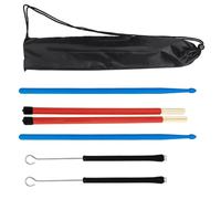STAHAD Kit Accessoires Balai de Tambour et Baguettes de Batterie en Nylon avec Brosse en Fil d'Acier, Léger et Portable, Adapté aux Étudiants et Performances Musicales