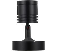 STAHAD Lampe de Lecture LED 3W 12V Orientable Aluminium Noir pour Yacht et Camping-Car Éclairage Intérieur Lumière Chaude 3000K Faible Consommation et Fixation Murale