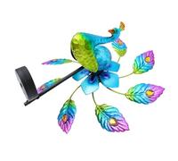 STAHAD Lampe Solaire de Jardin à Piquet en Fer Éolienne Paon, Décoration Lumineuse Étanche, Éclairage Extérieur pour Terrasse et Pelouse, Ambiance Chaleureuse