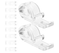 STAHAD Lot de 10 Crochets de Fixation en Pom pour Stores Enrouleurs, Clips Guide-Cordon Translucides, Installation Facile, Accessoires pour Rideaux Vénitiens et Stores à Chaînette, Usage