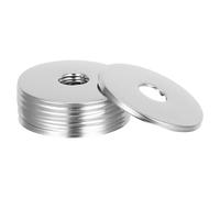 STAHAD Lot de 10 Plaques de Recouvrement Décoratives en Acier Inoxydable 80 Mm Diamètre pour Bride de Bras, Couvercles de Robinet de Salle de Bain, Cache-joint Étanche pour