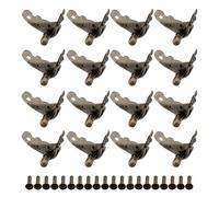 STAHAD Lot de 12 Protège-Pieds Décoratifs en Alliage de Zinc pour Meubles Anciens, Pieds de Support en Style Rétro, Taille Moyenne, Coins de Boîte à Bijoux, Protection Solide pour