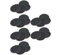 STAHAD Lot de 120 Disques de Papier de Verre Jetables pour Ponceuse Électrique Pieds, Grain 60 Gros, Accessoire de Ponçage Pratique pour Éliminer Callosités et Peaux Mortes, Noir, Usage