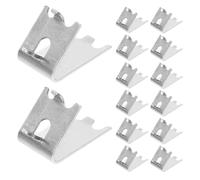 STAHAD Lot de 14 Clips de Support en Acier Inoxydable 1,5 Mm pour Étagères de Congélateur et Réfrigérateur, Crochets Robustes pour Clayette Frigo, Accessoires Polyvalents pour Usage