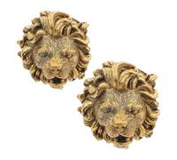 STAHAD Lot de 2 Buses de Fontaine Décoratives en Résine Résistante Forme Tête de Lionceau 6,5x5x4 Cm Jet d'eau Uniforme pour Fontaine Murale Extérieure, Bassin et Jardin