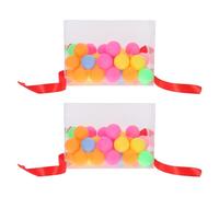 STAHAD Lot de 2 Set de Sets de Boîtes à Secouer pour Jeu de Twerk Tennis de Table 20 Balles Bande Ajustable Équipement Ludique pour Jeux de Société et Enterrements de Vie de Jeune