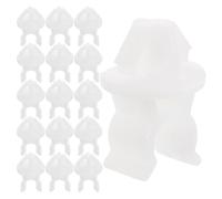 STAHAD Lot de 20 Clips de Fixation de Capot en Plastique Blanc Support Robuste et Design Polyvalent pour Tige de Support de Voiture