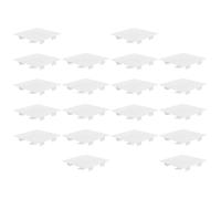 STAHAD Lot de 20 Plaques D’interrupteur en Plastique Blanc 78 Mm Carrées Universelles, Cache-interrupteur Mural Pvc Résistant, Protection Poussière et Humidité, Adaptées pour