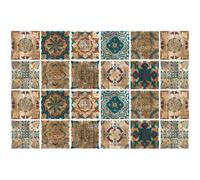 STAHAD Lot de 24 Autocollants Muraux Décoratifs Rétro en Pvc Étanche, 15x15 Cm, Auto-adhésifs pour Carrelage de Salle de Bain Cuisine, Décoration Murale Amovible et Facile à Nettoyer