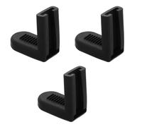 STAHAD Lot de 3 Crochets en Caoutchouc Noir pour Support de Caisse Claire, Installation Facile Hauteur Réglable, Accessoires Classiques pour Batterie