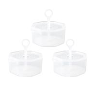 STAHAD Lot de 3 Machine à Bulles Lavage du Visage, Tasse à Bulles Transparente en Pp, Capacité Grosse, Barboteuse à Lait Nettoyante Manuelle, Dispositif pour Mousse Fine et Délicate,