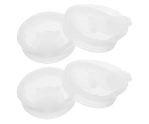 STAHAD Lot de 4 Couvercles de Pichet en Plastique Texture Rayée, Étanches et Compatibles Carafes à Eau en Verre, Couvercles de Rechange pour Pichets à Eau Froide, Usage Réutilisable