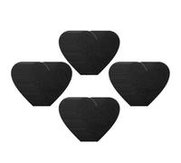 STAHAD Lot de 40 Cœurs en Bois DIY Double Face 5x5 Cm Épaisseur 4 Mm, Tableau Noir Décoratif pour Maison et Décoration de Table, Matériel D’artisanat Bois, Formes Artisanales Légères