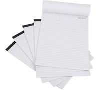 STAHAD Lot de 5 Blocs-notes A4 Portables à Feuilles Détachables, Papier, 25 Feuilles par Bloc, Carnet Organisation Bureau et Réunion, Fournitures de Bureau Pratiques