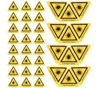 STAHAD Lot de 50 Autocollants de Sécurité Laser en Pvc Adhésifs pour Panneau D'avertissement, Renforçant la Sécurité et Minimisant les Risques les Environnements Industriels