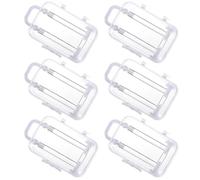 STAHAD Lot de 6 Mini Boîtes à Dragées de Valise, Transparentes, Taille Petite, Décorations pour Fête Thème du Voyage, Boîtes à Bonbons pour Présents de Mariage et Cotillons