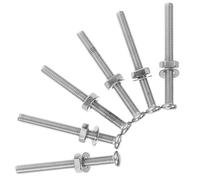 STAHAD Lot de 6 Vis de Fixation en Acier Inoxydable pour Pièces D'échelle de Piscine, Vis Décoratives Universelles pour Escalier de Piscine, Accessoires de Remplacement Sécurisés