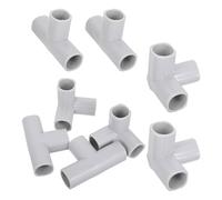 STAHAD Lot de 8 Connecteurs en Plastique pour Barrière de Sécurité Bébé, Raccords en T Résistants à L’Usure, Accessoires pour Parc à Jeux D’intérieur, Pièces de Jointure pour Portillon