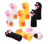 STAHAD Lot de 9 Protège-mines de Crayon en Silicone Capuchons de Crayons Colorés Accessoires de Papeterie pour Protection pour Élèves et Fournitures de Bureau