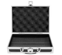 STAHAD Mallette Rigide en Alliage d'Aluminium Noire Poignée Boîte de Rangement Multifonctionnelle pour Outils et Pièces Valise Portable pour Usage Médical Maison et Voyage Capacité