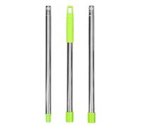 STAHAD Manche de Balai à Franges en Plastique et Acier Inoxydable, Réglable en 3 Sections, Vert, Accessoire de Remplacement pour Balais Serpillière, Nettoyage Sols, Outil Ménage Solide