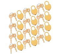 STAHAD Mini Cadenas Cœur Doré Lot de 12 Cadenas Mini Sécurité Clé pour Journaux Intimes, Paquet à Dos et Tiroirs Usage Élève et Professionnel