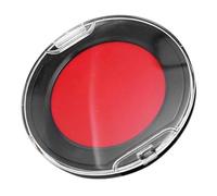 STAHAD Mini Tampon Encreur Rond Portable à Encre Grasse Rouge, Tampon Financier Compact en Pvc pour Documents et Fournitures de Bureau, Accessoire Essentiel pour Tamponnage Précis