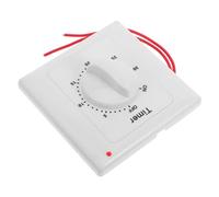 STAHAD Minuteur Mural Électronique pour Prises Électriques avec Bouton de Minuterie Réglable Minuterie D'éclairage Intérieur Ventilateurs et Appareils Domestiques Temporisateur Précis