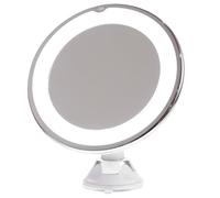 STAHAD Miroir Cosmétique Grossissant X10 Ventouse Puissante et Éclairage LED 7 Pouces pour Maquillage et Usage Quotidien en Salle de Bain