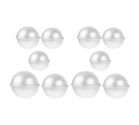 STAHAD Moules à Gâteau Multifonctions en Alliage D’aluminium, 10 Pièces, Moules de Boule Résistants Haute Température, Accessoire de Cuisson DIY pour Pâtisserie et Dessert Maison